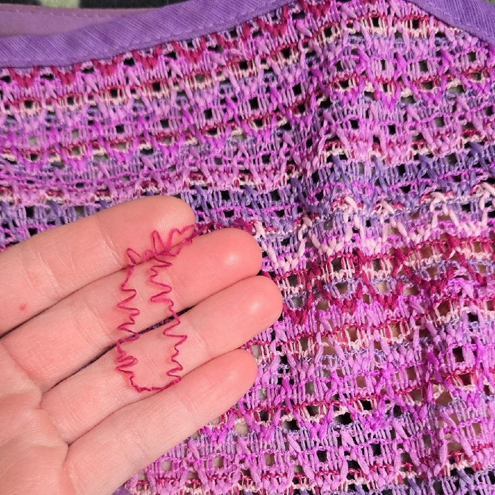 Vintage Multicolor Crochet Hair Scarves